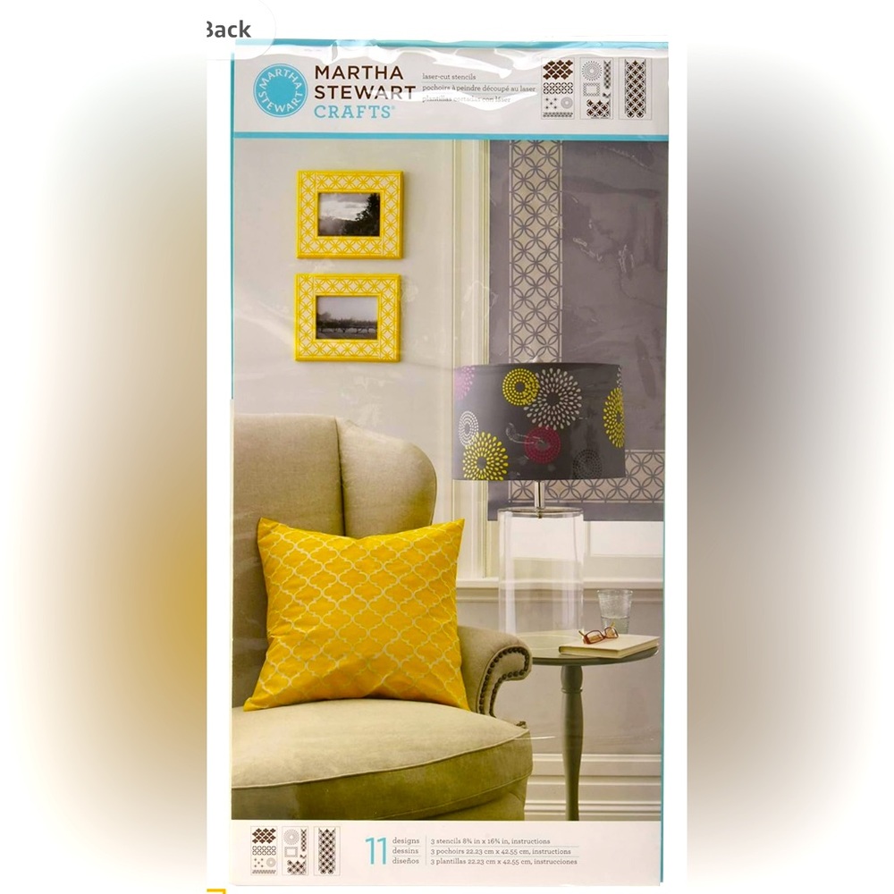 Martha Stewart Crafts Large Stencils (8.75 by 16.75-Inch),  (3 Sheets